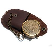 NauticalMart Brass Compass Trust in The Lord with All Your Heart Engraved Compass, Proverbs 3: 5-16" Gifts, Confirmation Gift Ideas, Religious Gifts, Missionary Gifts