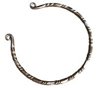 NauticalMart Medieval Iron Necklace Traditional Celtic Torq Torque, Hand Forged Torc, Medieval Nordic Torc, Authentic Neckand Ancient Norse Neck Ring Viking Torc Gift Jewelry for Men Women, Iron, No
