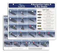 NautiCards Navigation Lights and Day Shapes Quick Reference Guide - Waterproof Visual Guide to Coast Guard Rules and Regulations 2024 COLREGS Sailboat and Boating Lights and Shapes