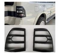 NAUTIG Brake Light For Pajero Tail Lamp Cover For Montero For Warning Light Protector For Shogun 2 Pieces V97 Rear Lights Chrome Or Black Frame Rear Lights(Matte Black)