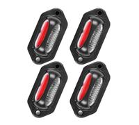 NAUTIG Brake Light Tractor White +Red Clearance Parking Light 1/2/4pcs Truck Trailer LED Side Marker Lights 8LED 12V 24V License Plate Light LED Rear Lights(4pcs)