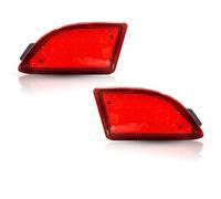 NAUTIG Bumper Fog Driving Lamp Back Turning Tail Light LED Bumper Reflector Lamp 2pcs Red Rear Brake Stop Light For Mazda 3 For Axela Hatchback 2013 2014 2015 2016(Red Lens)