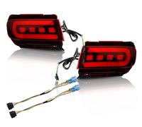 NAUTIG Bumper Fog Driving Lamp For Toyota For Land For Cruiser For Prado 150 LC150 FJ150 GRJ150 2010 2011 2012-2019 Car Rear Bumper Reflector Brake Lights Dynamic Turn Signal(Red Lens)