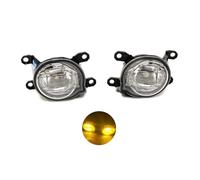 NAUTIG Bumper Fog Driving Lamp Harness Wiring Cover Grille Yellow Light Car LED Front Bumper Fog Lights Fog Lamp For Toyota For Grand For Highlander 2024 2025(Only Yellow fog)