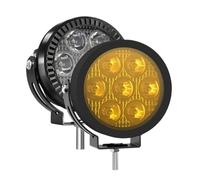 NAUTIG Motorcycle Head Lamp 4.5 Inch LED White/Yellow Work Light For Motorcycle Offroad Truck UTV Vehicle's Driving Lamps Super Bright Headlamp(2PCS and Cable)