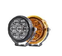 NAUTIG Motorcycle Head Lamp 4.5 Inch LED White/Yellow Work Light For Motorcycle Offroad Truck UTV Vehicle's Driving Lamps Super Bright Headlamp(D043FW Bracket)
