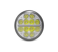 NAUTIG Motorcycle Head Lamp 5.75″ Round LED Headlight For Motorcycle 5-3/4 Inch Moto Light With White/Amber DRL+ Start-up Gradient Welcome Halo Headlamp(100A)