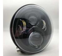 NAUTIG Motorcycle Head Lamp 7 Inch Round Halo LED Headlight 6000K Motorcycle Headlamp For CB 400 500 1300 For Hornet 250 600 900 VTR 250 Headlamp(Black)