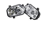 NAUTIG Motorcycle Head Lamp For 2012-2013 For Polaris For RZR Side X Sides For Sportsman 800 900 570 H4 Headlight ATV Headlamp For Polaris ATV LED Left Right Headlamp(2 pcs Chrome)