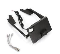 NAUTIG Motorcycle Phone Holder Rechargeable GPS Navigator Mounting Bar Kit For MT09 For MT-09 For FJ09 For FJ-09 For Tracer 900 Navigation Plate Bracket(A set of 1)