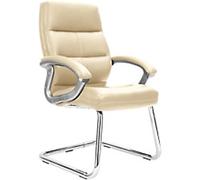 Nautilus Designs Cantilever Chair Plastic Fixed Armrest Cream 650 x 760 x 1,065 mm