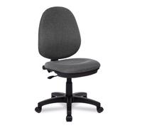 Nautilus Designs Java 100 Medium Back Single Lever Fabric Operator Office Chair Without Arms Grey - BCF/I300/GY