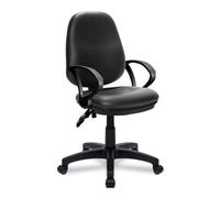 Nautilus Java 200 2 Lever Operators Chair Fixed Arms - Black