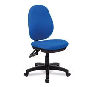Nautilus Designs Java 300 Medium Back Synchronous Triple Lever Fabric Operator Office Chair Without Arms Blue - BCF/P606/BL