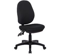 Nautilus Designs Java 200 Medium Back Twin Lever Fabric Operator Office Chair Without Arms Black - BCF/P505/BK