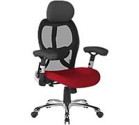 Nautilus Designs Operator Chair Knee Tilt Height-Adjustable Armrest Height-Adjustable Seat Red 150 kg 530 x 500 mm