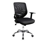 NAUTILUS Designs Ranger Medium Back Mesh Task Operator Office Chair Bl