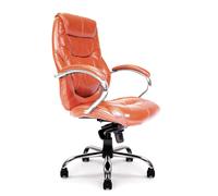 Nautilus Designs Sandown High Back Luxurious Leather Faced Synchronous Executive