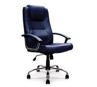 Nautilus Designs Westminster High Back Leather Faced Executive Office Chair With