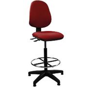 Nautilus Draughtsman Chair Permanent Contact Fabric Without armrest Wine Red 110 kg
