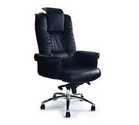 Nautilus Manager Chair Synchro Tilt Bonded leather Fixed Armrest Black 110 kg 1611ATG/LBK