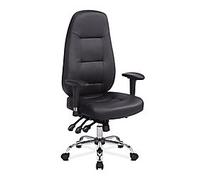 Nautilus Office Chair Bonded leather Height-Adjustable Armrest Black 130 kg