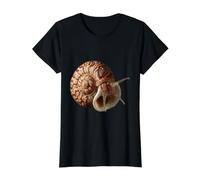 Nautilus Under Water Cephalopod Fun Value Graphic T-Shirt, Women, Black, L