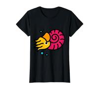 Nautilus Under Water Cephalopod Fun Value Graphic T-Shirt, Women, Black, L