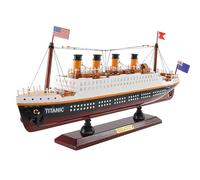NAUTIMALL RMS Titanic Model Wooden Cruise Ship Model 14" Fully Assembled Display Nautical Home Decoration Sailboat Decor Maritime Gift Decor for Home