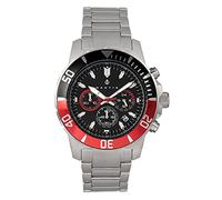 NAUTIS Dive Chrono 500 Quartz Silver Stainless Steel Bracelet Chronograph Men's Watch with Date 17065-J