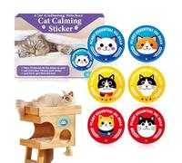 NAUXIU Calming Patches for Dogs & Cats,Cat Calming Sticker for Emotional Comfort Outdoor- Effective Stress Relief for Travel, Fireworks & Pure Plant Essential - 72H Lasting (6 Patches)