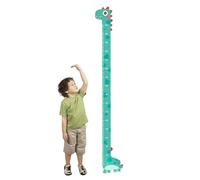 NAUXIU Growth Curve Chart Cute Giraffe Dinosaur Design Wall Sticker For Children Easily Chart Indicator Growth Height Removal Curve Wall chart 0-170cm Bathroom child kids measurement Measurement Dec
