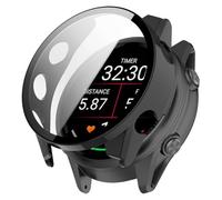 NAUXIU Hard Edge Shell Full Glass Screen Protector Film Case For Garmin Forerunner 570 47mm 42mm Smart Watch Protective Frame Cover