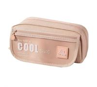 NAUXIU High-Capacity Student Pen Case, Stylish Frosted Multi-Functional Stationery Bag with Multiple Layers for Organizing Pens, Pencils & School Supplies