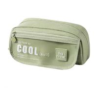 NAUXIU High-Capacity Student Pen Case, Stylish Frosted Multi-Functional Stationery Bag with Multiple Layers for Organizing Pens, Pencils & School Supplies