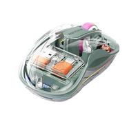 NAUXIU High-end Mouse Bluetooth Led Intelligence Lamp Office 2400dpi Mice Gift Mute -mode Type-c B9x9