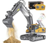 NAUXIU Mudsterz Excavator, Mudsterz Trucks Command The Site Conquer The Dirt, Remote Control Excavators with 360 Rotation, RC Trucks and Dump Truck Set for Adults, Alloy Material