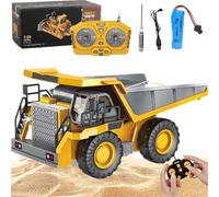 NAUXIU Mudsterz Excavator, Mudsterz Trucks Command The Site Conquer The Dirt, Remote Control Excavators with 360 Rotation, RC Trucks and Dump Truck Set for Adults, Alloy Material