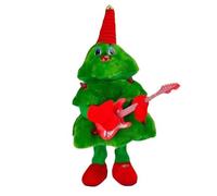 NAUXIU Singing Dancing Christmas Tree, Electric Wiggle Stuffed Christmas Tree Plush, Cute Electric Dancing Swinging Glowing Singing