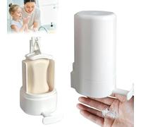 NAUXIU Soap Grinder,Wall-Mounted Soap Grinder for Bar Soap, No-Drill Soap Shaver and Dispenser, Adjustable Waterproof Soap Bar Shredder for Bathroom, Kitchen, Travel