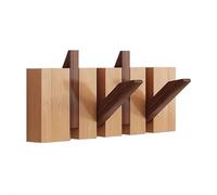NAUXIU Wall Mounted Piano Coat Rack| Coat Rack Wall Mount| Flip Down Hook Rack 4 Hooks| Entryway Wall Art Hook,Made of Acacia Wood