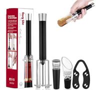NAUXIU Wine Opener - Air Pump Cork Remover Wine Bottle Opener Set, Miracle Air Pressure Wine Opener Set - With a Simple Push and Pump,You Can Remove the Cork in Just a Few Seconds