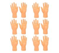 NAUZE 12Pcs Mini Hands Miniature Finger Hands with Left Hands and Right Hands Funny Finger Hand Joke Toys for Video Shooting Prop Game Prank