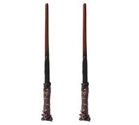 NAUZE 2 PCS Wizard Wand Toy Magic Wand Magic Stick Movie Props for Role-Play Halloween (30cm)