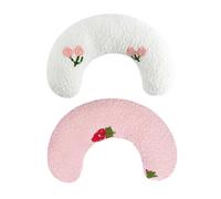 NAUZE 2 Pieces Pet Pillow U-shaped Pillow to Protect the Cervical Spine Anxiety Relief Puppy Hugging Pillow Pet Recovery Collar for Pet Relief Sleeping Improve
