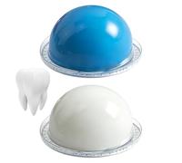 NAUZE 2Pcs Dental Impression Silicone Putty Hydrophilic Blue and White Silicone Indentation Teeth At home Kit Putty Fast Set Great Fit For Retainers and More