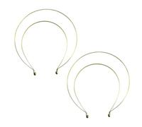 NAUZE 2Pieces Angel Halo Headband Double Ring Hair Hoop Graceful Tiara Hair Hoop Hair Accessory Delicate Photo Prop for Women Wedding Cosplay Halloween Use