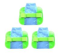 NAUZE 3 Pieces Arm Badge Holders ID/SIA License Badge Holder with Adjustable Strap for Security Warehouse Factory Staff Emergency Worker Doorman (Green)