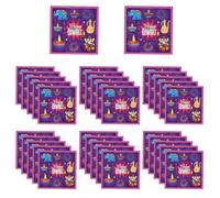 NAUZE 32Pieces Diwali Napkins Happy Indian Diwali Paper Cocktail Napkins Diwali Diyas Indian Birthday Wedding Party Tablewear Supplies for Adult Kids House
