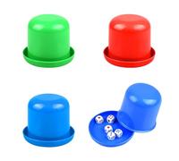 NAUZE 3pcs Dice Cup Dice Shaking Cup Party Game Supplies Novelty Dice Game Shaker Dice Cup Dice Storage Cup for Bar Party Family Party Colorful